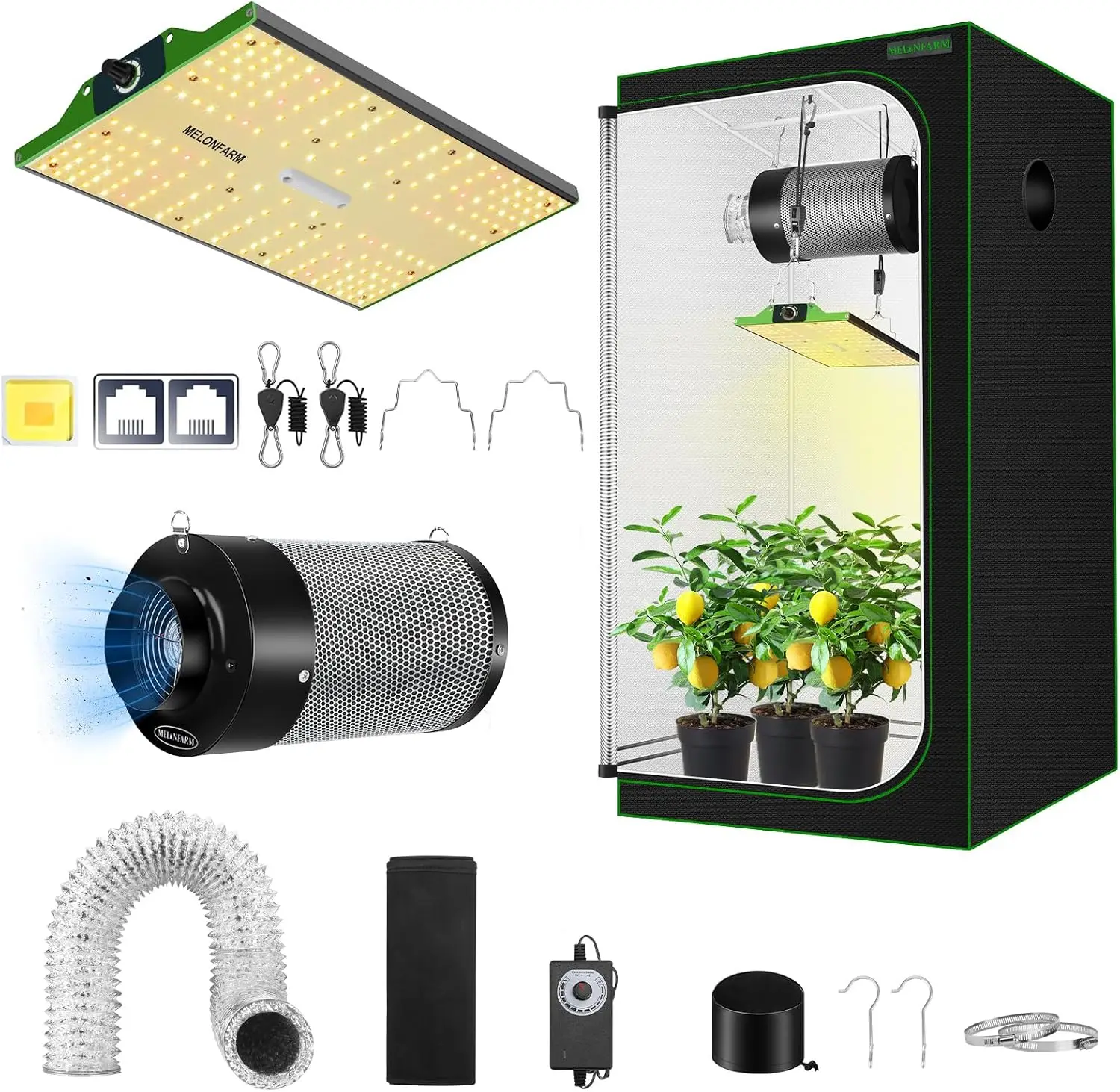 Grow Tent 4X4 - Полный комплект для выращивания растений 2x2,